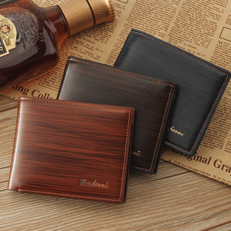 Men'S Bifold Leather Credit ID Card Holder Wallet Billfold Purse Clutch Billfold