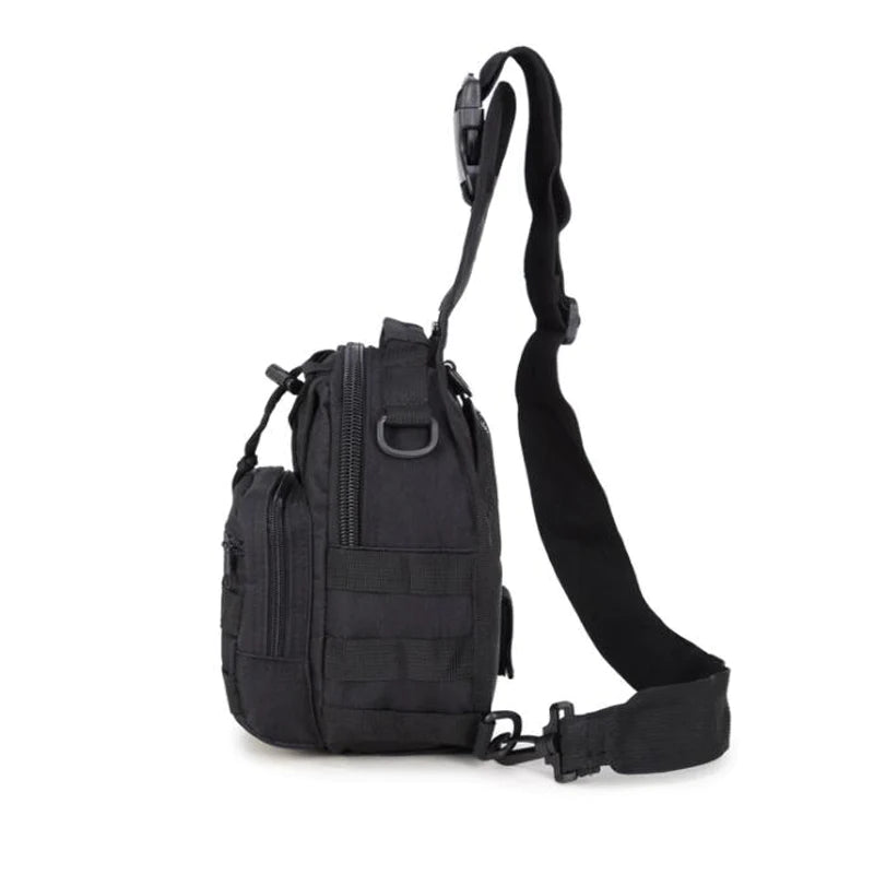 Mens Backpack Tactical Sling Shoulder Bag Molle Travel Chest Pack Outdoor Hiking