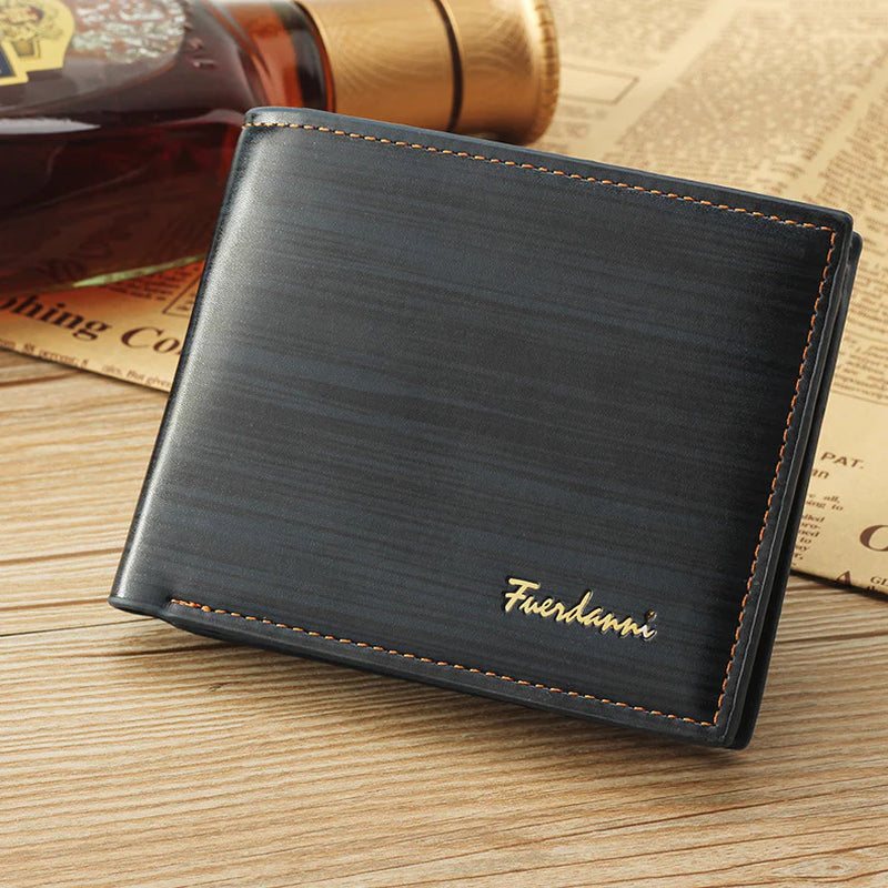 Men'S Bifold Leather Credit ID Card Holder Wallet Billfold Purse Clutch Billfold